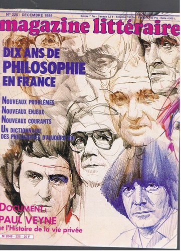 Magazine litteraire 225 - magazine, n°225