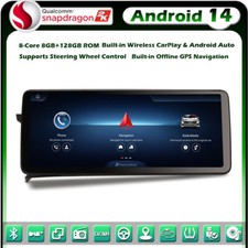 12.3" 128GO Android 14 CarPlay GPS DAB Autoradio for Mercedes Classe C W204 S204