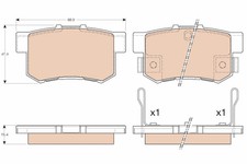 PLAQUETTES DE FREIN HONDA T