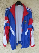 Veste ADIDAS vintage équipe de France FFF EURO 92 football jacket 180 L