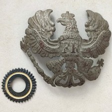WW1 Lot d'un casque à pointe Pickelhaube Prussien Modèle 1915