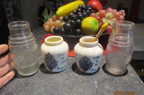 Ancien pot moutarde fine - moutarde,