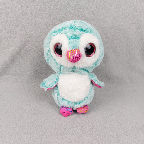 Peluche doudou chouette vert