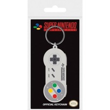 Porte Clés Rétro Caoutchouc Nintendo Manette Snes Officiel  Neuf (refNI03)