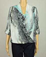 Alfani Womens Black Aqua