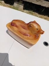 Terrine A Paté Vintage Cochon/ Sanglier Sur Le Couvercle