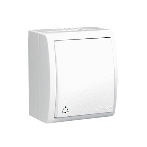 Blanc bouton poussoir - nt,