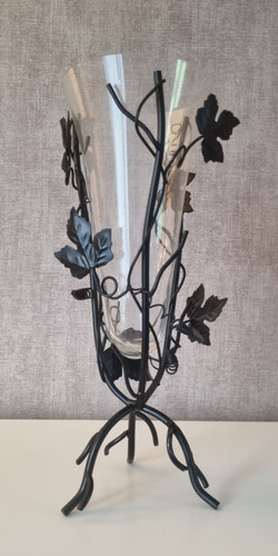 Vase verre sur trépied - en,