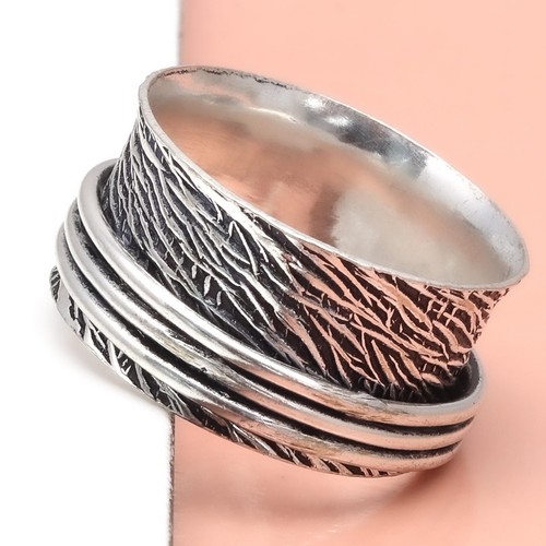 Bague toupie argent - argent, pour