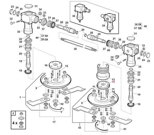 Support poulie plat tracteur - support,