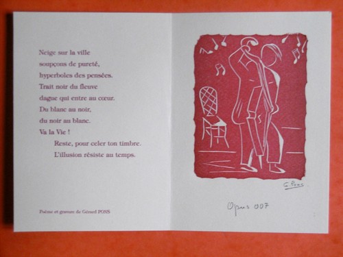 Pons gérard linogravure - pons,