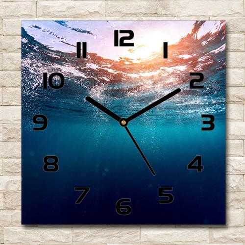 Tulup horloge murale verre - horloge,