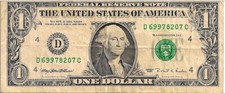 Très rare billet dollar - très, de