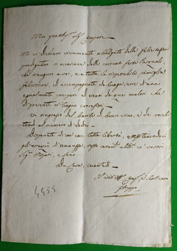 Xixe siècle lettre - lettre, À