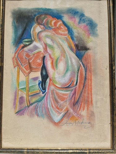 Peinture femme nue - peinture, aquarelle