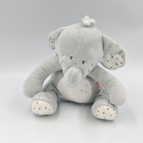 Doudou musical éléphant - , gris