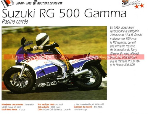 Suzuki 500 gamma 1985 - rg,