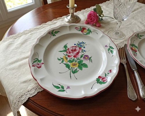Grand plat rond luneville - grand,