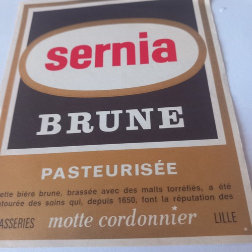 étiquette bière sernia brie - bière,