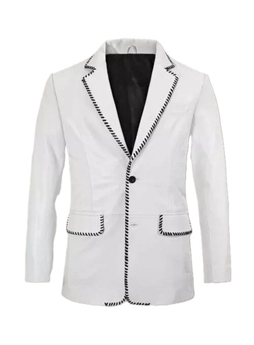 Blazer homme blanc - , cuir