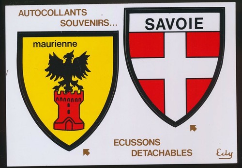 Carte postale blason - carte, adhésif