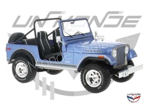 Jeep laredo bleu décoré - cj-7,