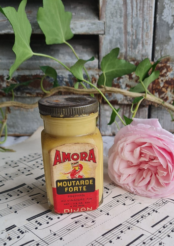 Ancien pot moutarde - ancien,
