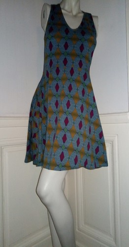 Robe t38 esprit ethnique - t38/40,