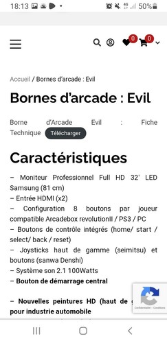 Borne arcade evil néo legend - arcade,