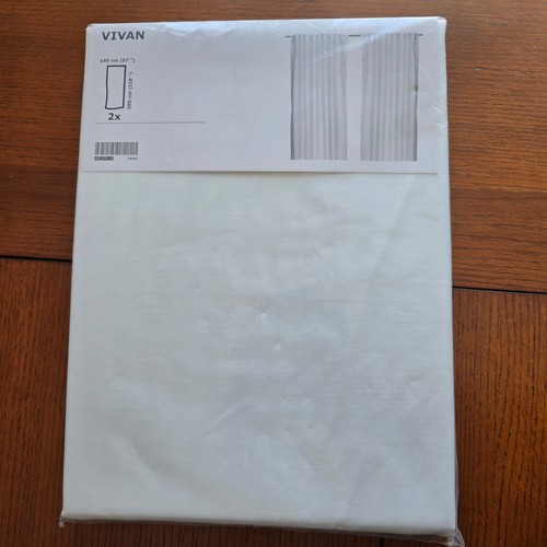 Ikea vivan curtains pair - ikea, white