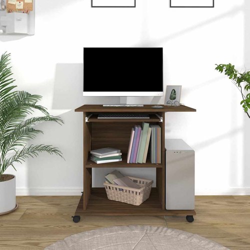 Bureau ordinateur chêne - d'ordinateur,