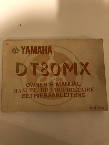 Yamaha dt80 manuel - yamaha, mx