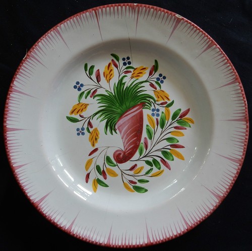 Assiette ancienne faïence - assiette, de