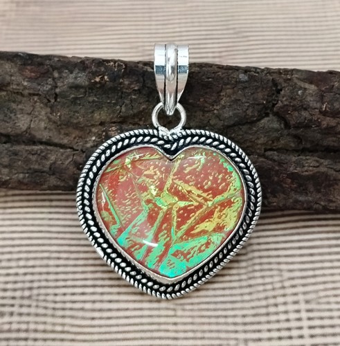 Pendentif opale triplet cœur - pendentif,