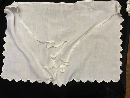 Ancien linge église brodé - linge,
