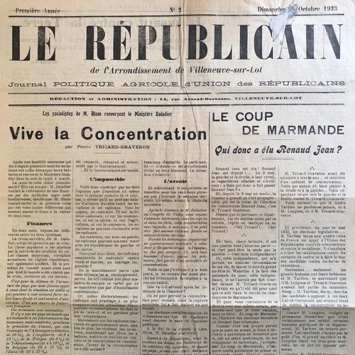Journal republicain - journal, le