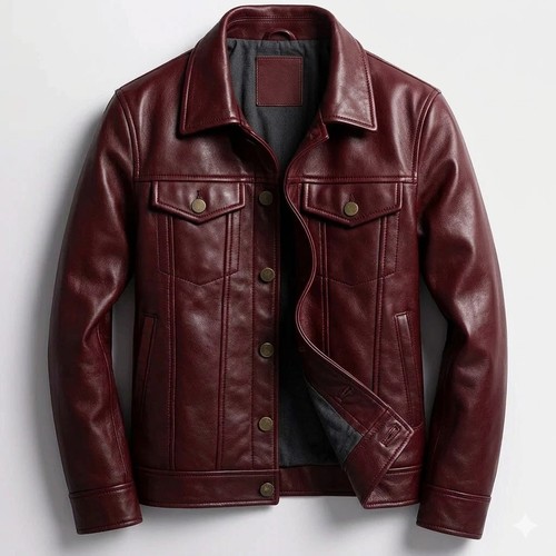 Veste trucker cuir - trucker,