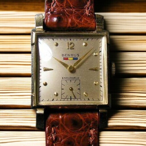 Montre homme benrus vintage - montre,
