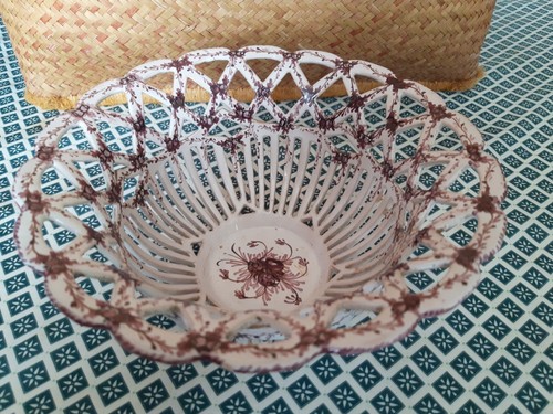 Faïence malicorne corbeille - faïence,