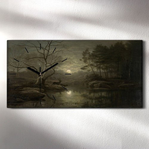 Horloge murale sur - , toile