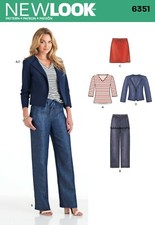 Nouveau Look 6351 Veste Pantalon Jupe Et Haut Patron De Couture Tailles 10 - 22