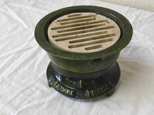 Ancien  Réchaud électrique FILROUGE en fonte émaillée vert