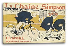 Toile/Cadres Henri de Toulouse-Lautrec - Poster La chaine simpson