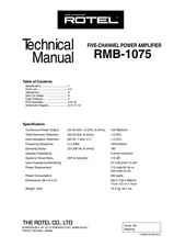 Service Manuel D'Instructions