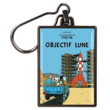Porte-clés en métal Les Aventures de Tintin (Objectif Lune)