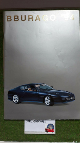 Catalogue burago 1994 voitures - burago,