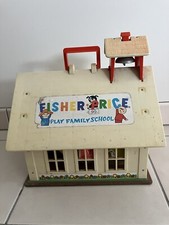 SUPERBE ÉCOLE PLAY FAMILY SCHOOL VINTAGE FISHER PRICE