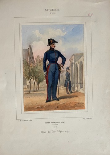 Gravure armee francaise 1847 - gravure,
