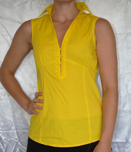Top jaune coton taille - en,
