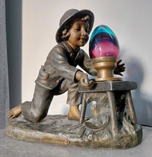 Ancienne lampe figurative Art Nouvrau Art Déco FRANÇAISE par Ranieri